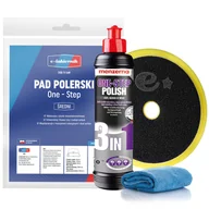 Kosmetyki samochodowe - MENZERNA PASTA POLERSKA 3w1 250ml + PAD ŚREDNI ŻÓŁTY - miniaturka - grafika 1