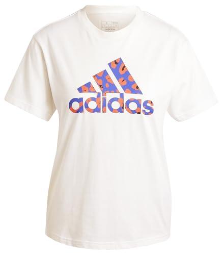 adidas Damska koszulka z grafiką zwierzęcą, XS biała