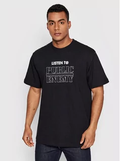 Koszulki i topy damskie - Element T-Shirt Pexe Listen To C1SSO9 Czarny Regular Fit - grafika 1