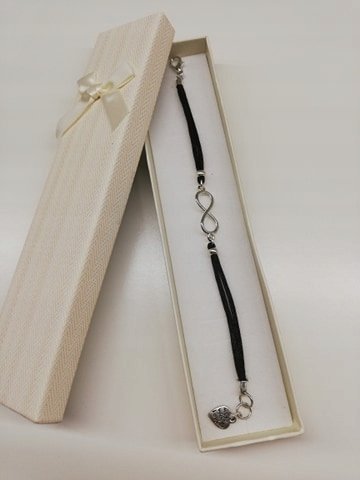 Bransoletka Czarna Nieskończoność Na Szczęście