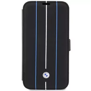Etui BMW BMBKP14X22RVSK do Apple iPhone 14 Pro Max 6,7" bookcase Leather Stamp Blue Lines - Etui i futerały do telefonów - miniaturka - grafika 3