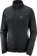 Kurtki damskie - Salomon damska kurtka sportowa, Agile Warm JKT W, poliester, czarny, rozmiar XS, LC1157200 - miniaturka - grafika 1