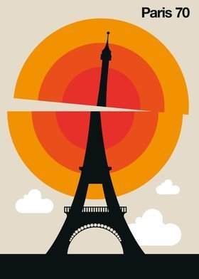 PODKŁADKA POD MYSZ Z Nadrukiem 22x18cm Paryż 1970 ART Vintage Tekst Prezent