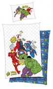 Pościel dla dzieci - poszwa na kołdrę Avengers junior 140 x 200/90 cm bawełna biała - miniaturka - grafika 1