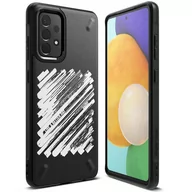 Etui i futerały do telefonów - RINGKE Onyx Design wytrzymałe etui pokrowiec Samsung Galaxy A72 4G czarny (Paint) (OXSG0047) OXSG0047 - miniaturka - grafika 1