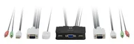 Przełączniki KVM - LevelOne 2-PORT USB KVM SWITCH W/ AUDIO IN - miniaturka - grafika 1