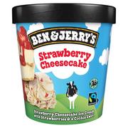 Lody i desery lodowe - Ben & Jerry's Strawberry Cheesecake Lody 465 ml - miniaturka - grafika 1