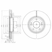 Tarcze hamulcowe - Tarcza hamulcowa DELPHI BG4011 - miniaturka - grafika 1