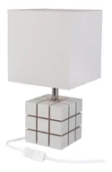 Lampy stojące - Biała lampka nocna dziecięca kostka - S187 Felso - miniaturka - grafika 1