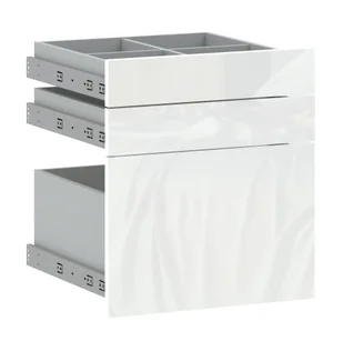Szuflady Zewnętrzne Niskie Vesti 1D Typ 81 Biały Wysoki Połysk 5003057/Bpsr - Meble modułowe i akcesoria - miniaturka - grafika 1