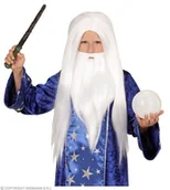 Dodatki do strojów karnawałowych - Peruka + Broda Czarodzieja Dziecięca - miniaturka - grafika 1