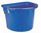 Akcesoria do hodowli zwierząt - Kerbl 328052 wiadro do karmienia zwierząt, z pałąkiem do zawieszania i uchwytem, niebieski - miniaturka - grafika 1