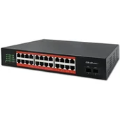 Switche - Switch QOLTEC 52365 Gigabit Ethernet, 26 portów, Funkcja PoE - miniaturka - grafika 1