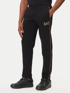 EA7 Emporio Armani Spodnie dresowe 7M000672 AF14146 UC001 Czarny Slim Fit - Spodnie sportowe męskie - miniaturka - grafika 1