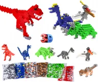 Prace ręczne dla dzieci - Koraliki Do Prasowania 3D Zestaw 3000 Szt Figurki Trójwymiarowe Dinozaury - miniaturka - grafika 1