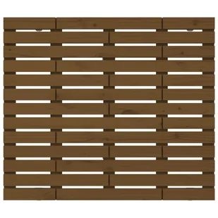 Wezgłowie łóżka, miodowy brąz, 106x3x91,5 cm, drewno sosnowe Lumarko - Inne meble do sypialni - miniaturka - grafika 5