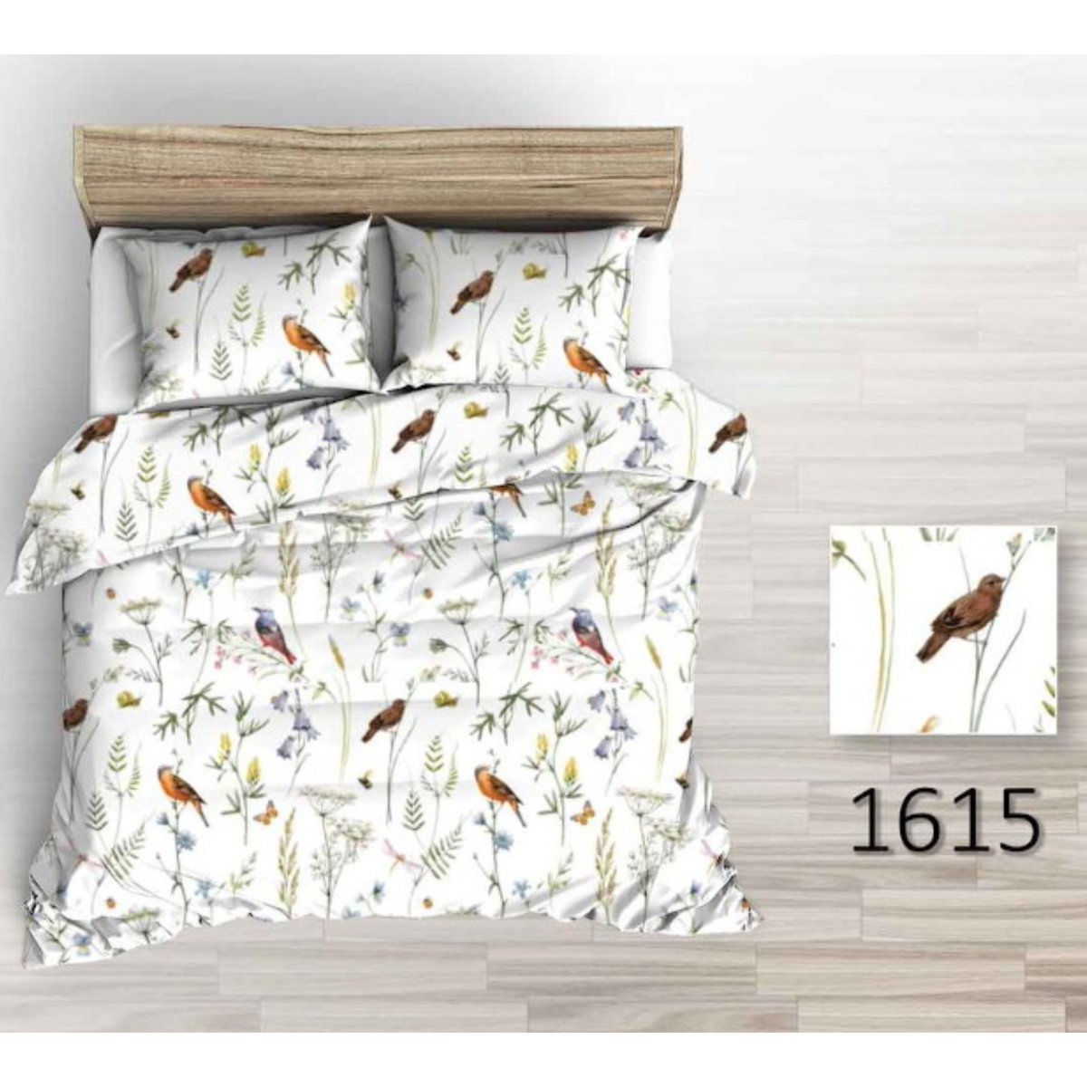 Pościel Bawełniana 140x200 Ptaszki