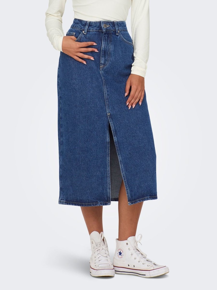 gonne donna only 15319268 bianca medium blue denim