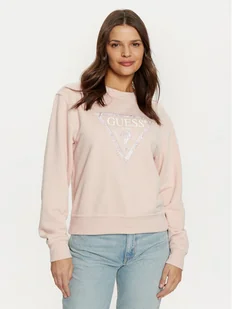 Guess Bluza W5RQ09 K8802 Różowy Regular Fit - Bluzy damskie - miniaturka - grafika 1
