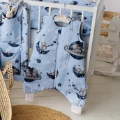 Śpiworki dla dzieci - Śpiworek Letni Ze Skarpetkami 0.5 TOG Muślin Bawełna LUNA od BabyU - miniaturka - grafika 1