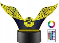 Lampy stojące - Lampka Nocna 3D Led Harry Potter Złoty Znicz Imię - miniaturka - grafika 1