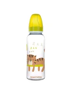 Butelki dla niemowląt - Canpol Babies Butelka wąska Africa 250 ml żółta - miniaturka - grafika 1