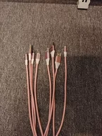 Kable komputerowe i do monitorów - OMEGA CANTIL FABRIC CABLE KABEL BRAIDED MICRO USB TO USB 2A 118 COPPER POLY 1M ROSE GOLD [44056] - miniaturka - grafika 1