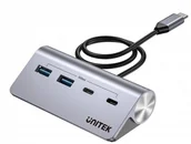 Huby USB - Unitek Hub alumininiowy USB-A/USB-C z 4 portami 5Gbps H1337AGY01 - miniaturka - grafika 1