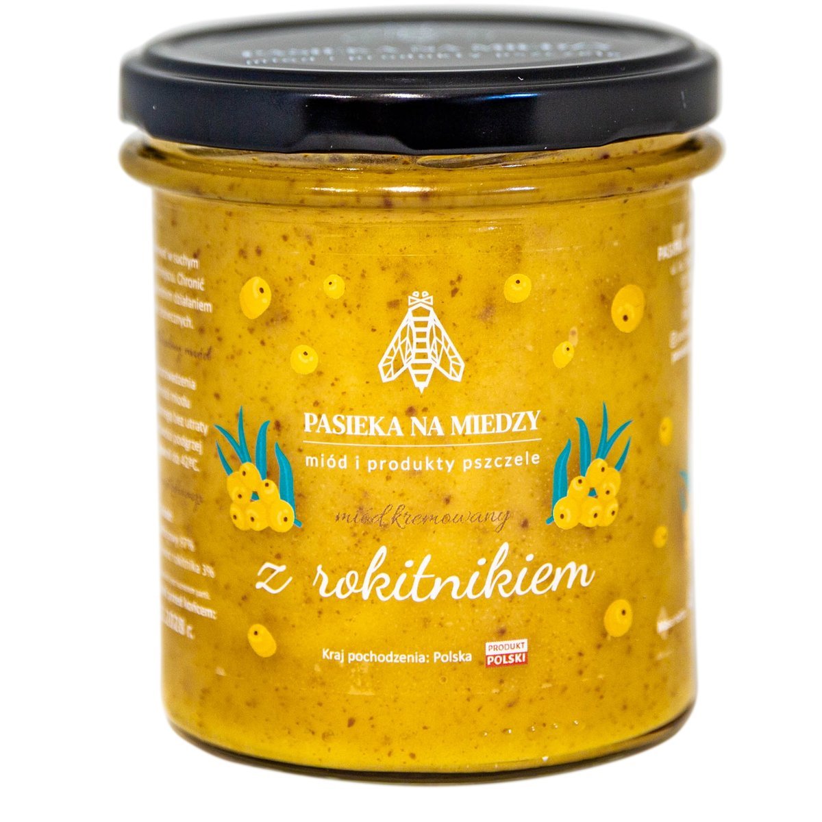 Miód kremowany z rokitnikiem 450g Naturalny miód Polski