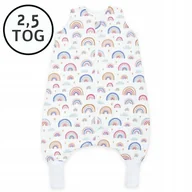 Śpiworki dla dzieci - CAŁOROCZNY ŚPIWOREK Z NOGAWKAMI 56-68 XS 2,5 TOG BAWEŁNA100% PRODUKT POLSKI - miniaturka - grafika 1