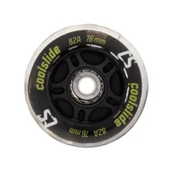 Akcesoria do skatingu - Kółka do rolek COOLSLIDE LED WHEEL 76 M000210544 – Czarny - miniaturka - grafika 1