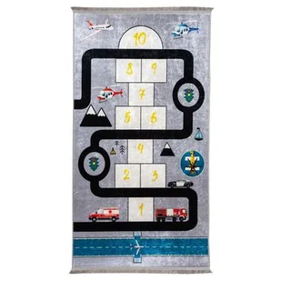 Dywan drukowany RUFI petra 80 x 140 cm szary - Dywany - miniaturka - grafika 1