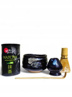 Zestaw do herbaty matcha Bio 100g z ceremonialną czarką, miotełką i łyżką - Herbata - miniaturka - grafika 1