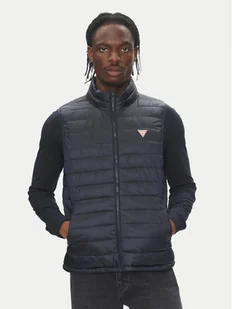 Guess Jeans Bezrękawnik M5RN55 WHAB2 Granatowy Regular Fit - Kamizelki męskie - miniaturka - grafika 1