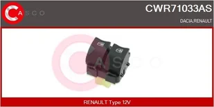 Przełącznik, podnośnik szyby Casco - Alternatory CWR71033AS - Akcesoria do układu elektrycznego - miniaturka - grafika 1