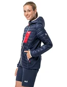 Kurtki damskie - Jack Wolfskin Routeburn damska kurtka softshell fioletowy Dark Indigo X-S - miniaturka - grafika 1