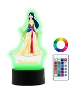 Lampy stojące - Lampka Nocna 3D LED Mulan Prezent - miniaturka - grafika 1