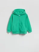Bluzy i sweterki niemowlęce - Reserved - Bluza oversize z kapturem - zielony - miniaturka - grafika 1