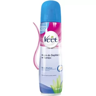 Veet krem do depilacji w sprayu dla skóry wrażliwej, 150 ml - Depilacja - miniaturka - grafika 1