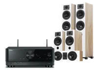 Kino domowe - Yamaha RX-V4A (czarny) + Diva 5 + 3 + 7 (dąb) - miniaturka - grafika 1