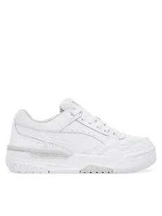 Puma Sneakersy Rebound Retro Jr 401564 01 Biały - Buty dla dziewczynek - miniaturka - grafika 1
