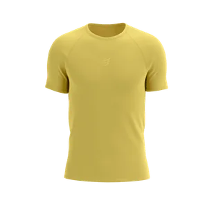 COMPRESSPORT Koszulka biegowa męska TRAIL RACING SS T-SHIRT ceylon yellow - Koszulki sportowe męskie - miniaturka - grafika 1