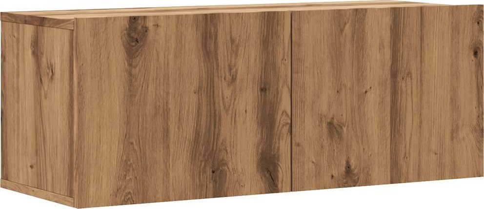 Ścienna szafka TV, dąb artisan, 80x30x30 cm