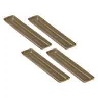 Tace i patery - ROSE&TULIPANI CONCERTO GRIGIO TORTORA Zestaw 4 tac prostokątnych 32 x 8 cm - miniaturka - grafika 1