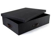 Pudła i pojemniki do przechowywania - Czarne pudełko z przegródkami Bigso Box of Sweden Jakob - miniaturka - grafika 1