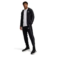 Bluzy męskie - Męskie dres komplet treningowy Under Armour UA EMEA Tracksuit Novelty - czarny - miniaturka - grafika 1