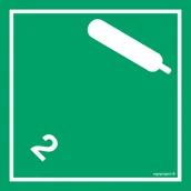 Systemy ekspozycyjne i znaki informacyjne - MB021 GAZY NIEPALNE I NIETRUJĄCE, FN - FOLIA SAMOPRZYLEPNA; (100X100MM) - miniaturka - grafika 1