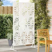 Ogrodzenia - Lumarko ekran prywatności Biały Stal - miniaturka - grafika 1