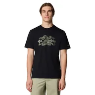 Koszulki męskie - Męska Koszulka z krótkim rękawem COLUMBIA KETTLE RIVER GRAPHIC TEE 2120391011 – Czarny - miniaturka - grafika 1