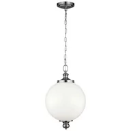 Lampy sufitowe - Elstead Lighting LAMPA wisząca FE/PARKMAN/PL PN FEISS metalowa OPRAWA Zwis kula nikiel po - miniaturka - grafika 1